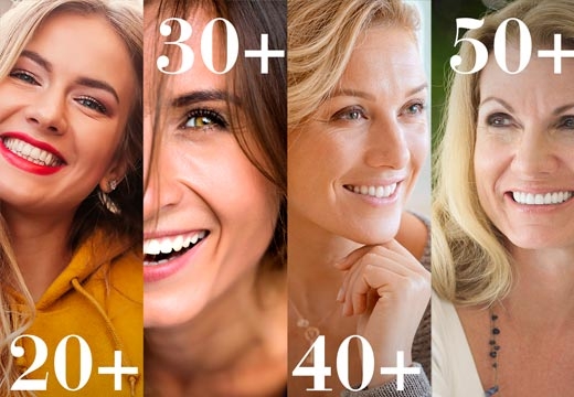 Optimale Hautpflege für jedes Alter: 20, 30, 40 und 50+